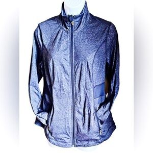 Excellent condition Old Navy grey spandex zip up jacket
